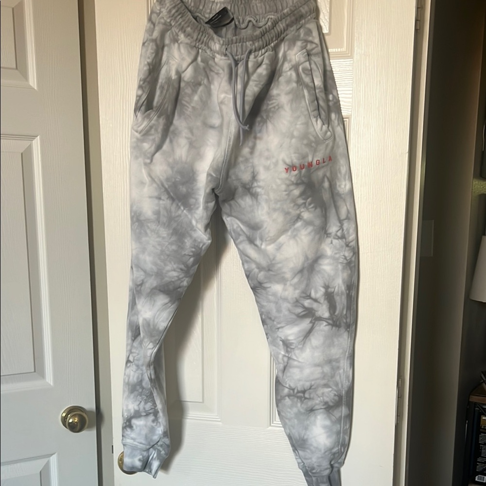 YoungLA Men’s Marble Gray Joggers